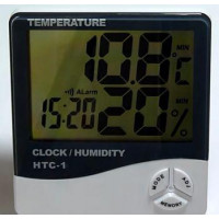 Недорогий побутовий термогігрометр HTC-1 виміряє вологість та температуру в приміщенні
