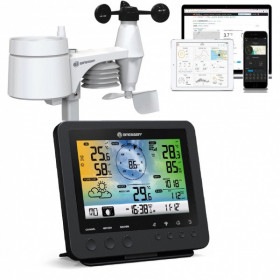Метеостанция - погодная станция профессиональная Bresser Weather Center Wi-Fi 5-in-1 Profi Sensor Black
