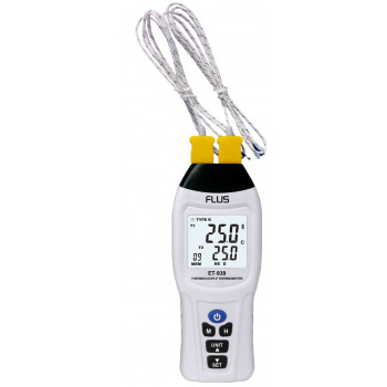 Термометр с термопарой К/E/J/T типа FLUS ET-939