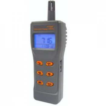 Портативний газовий аналізатор/термогігрометр (СО2,СО, RH, T) USB AZ-77597