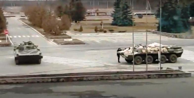 Российские солдаты на Чернобыльской АЭС